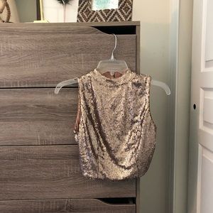 TOBI Sparkle Crop Top